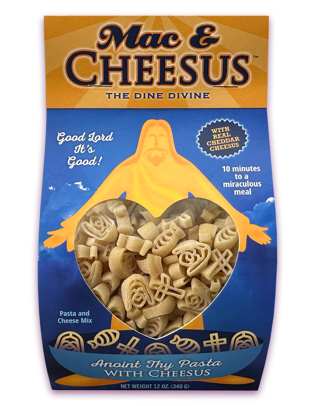 Mac & Cheesus - 12oz package ($10 each). – Good Pun LLC